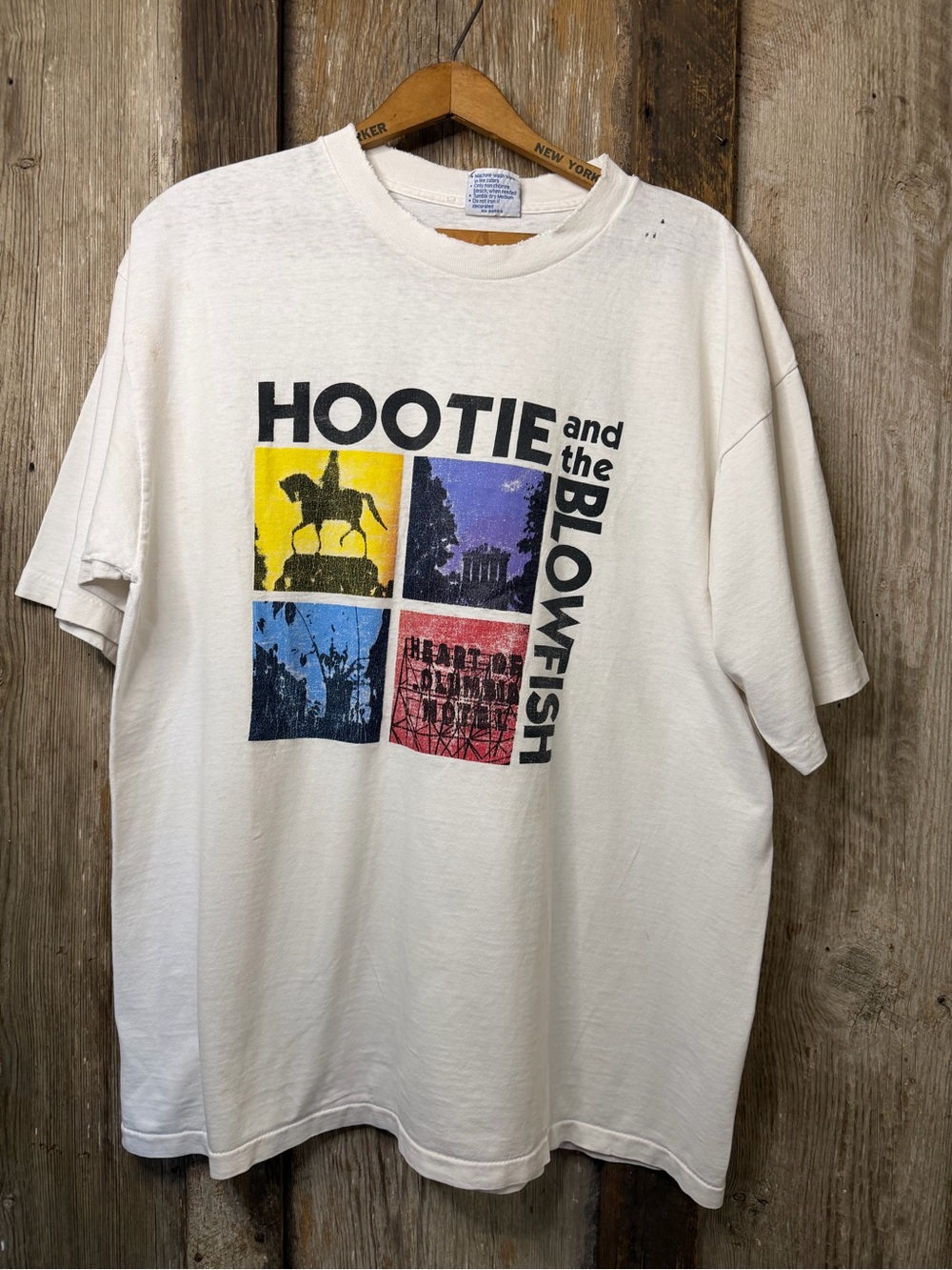 VTG 95 Hootie  &The Blowfish Cracked Rear View Tour Tee Single Stitch Paper Thin